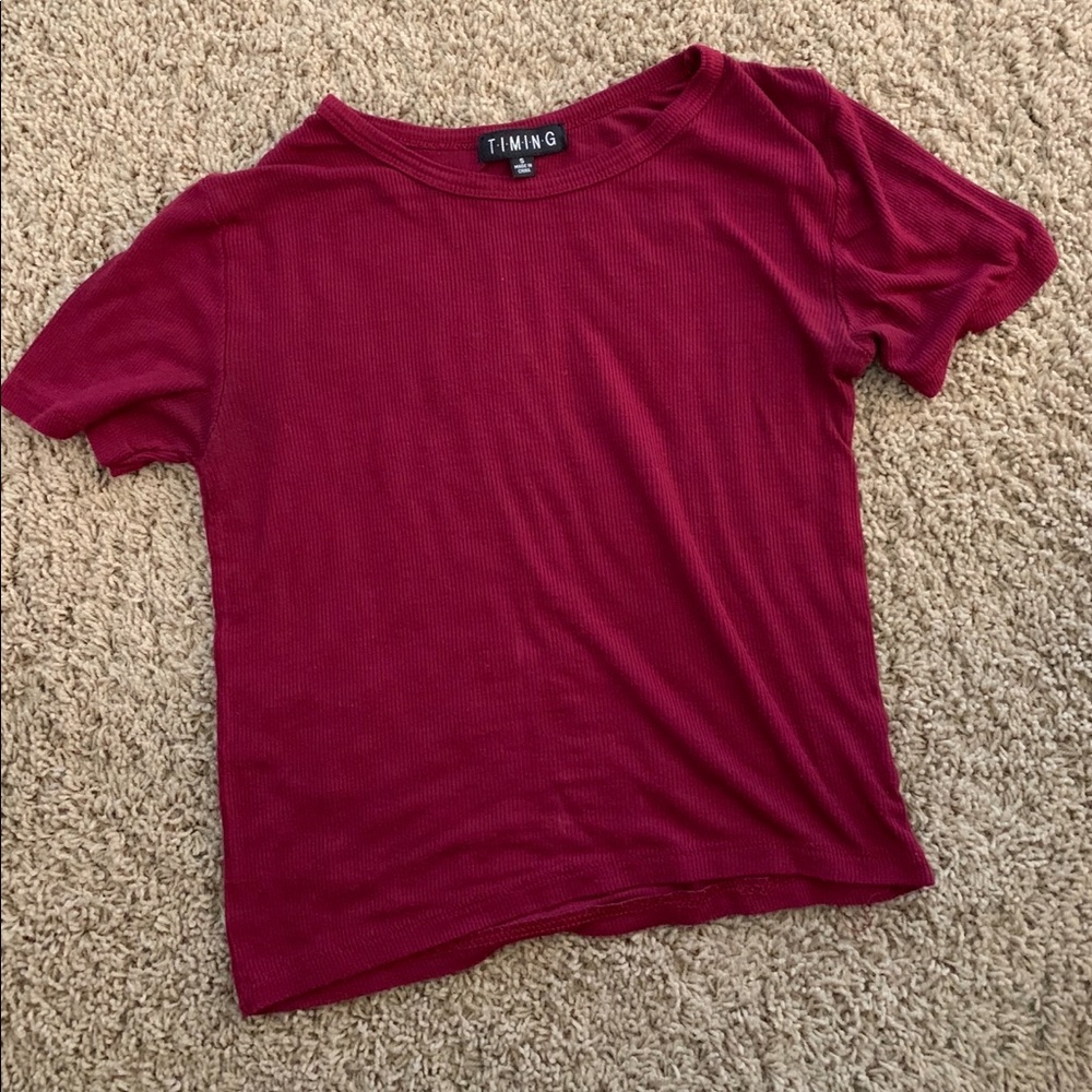 Ribbed forever 21 crop top